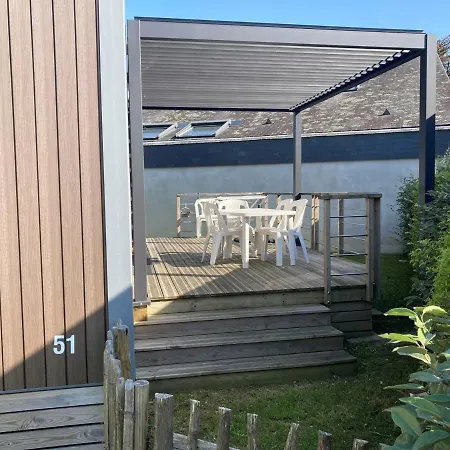 Mobil-home Luxe A Jullouville: 200m Plage, Piscine Chauffee, 4 Pers, Parking, Wi-fi Inclus - Fr-1-361a-34 Holiday home