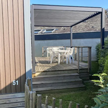 Mobil-home Luxe A Jullouville: 200m Plage, Piscine Chauffee, 4 Pers, Parking, Wi-fi Inclus - Fr-1-361a-34 Prázdninový dům